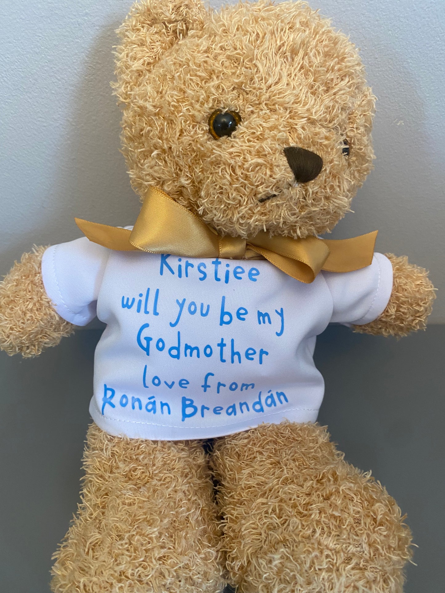 Teddy bears with text