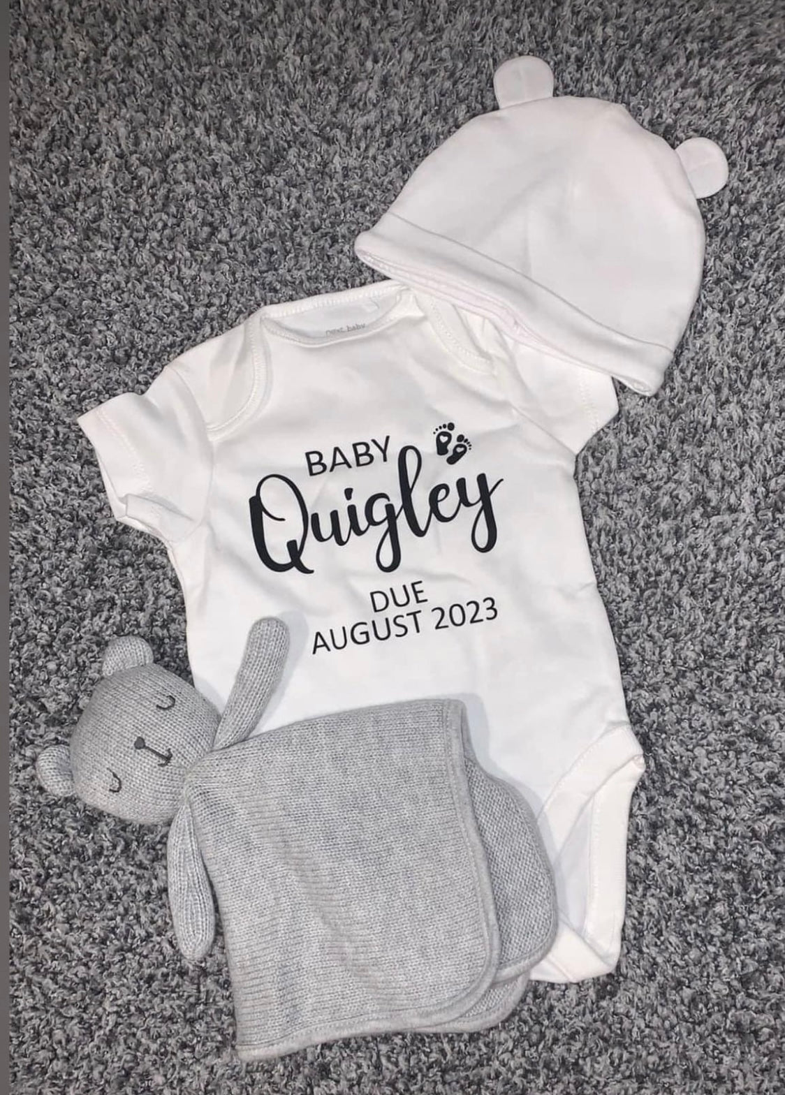 Personalised baby vest