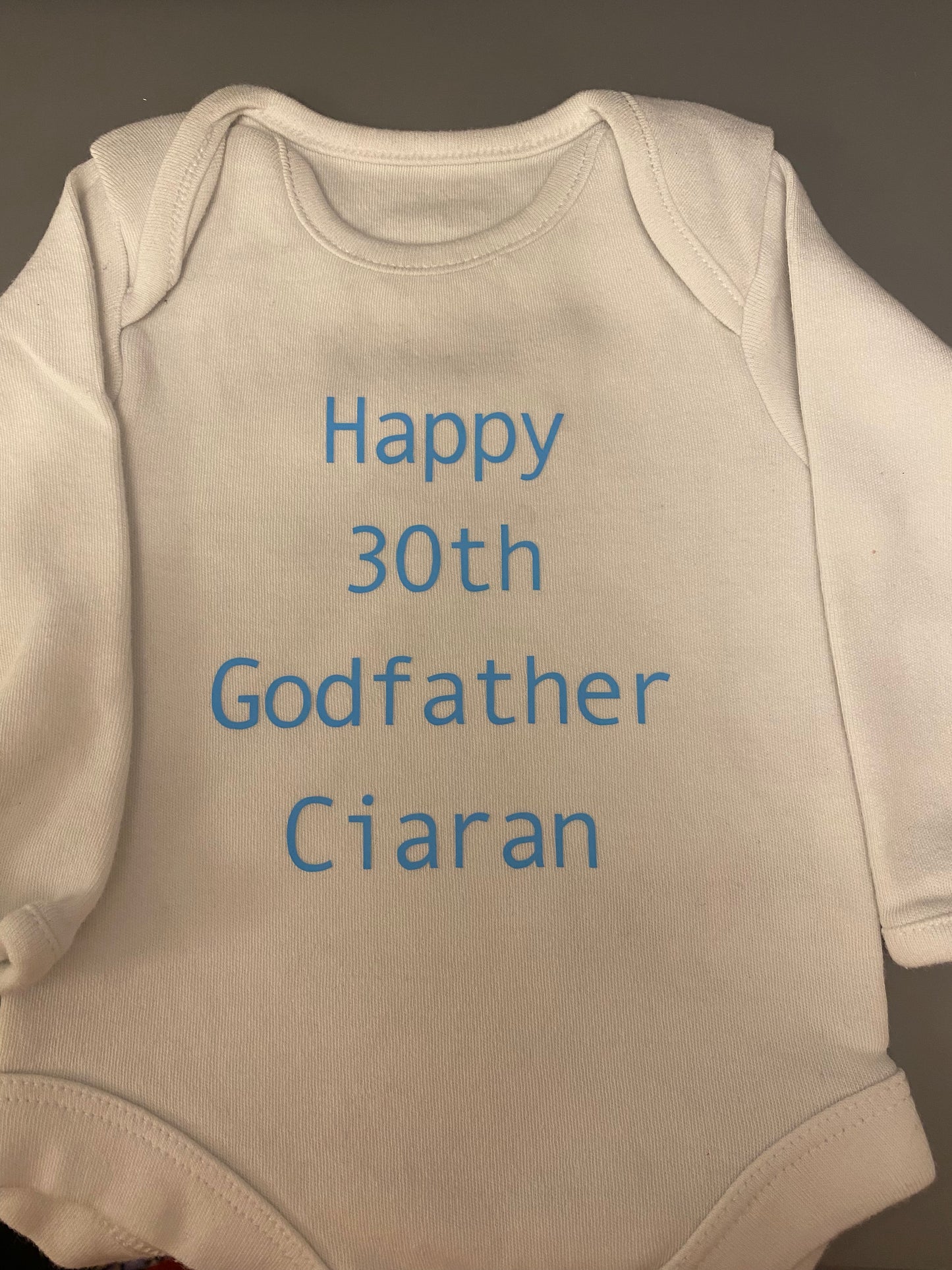 Personalised baby vest