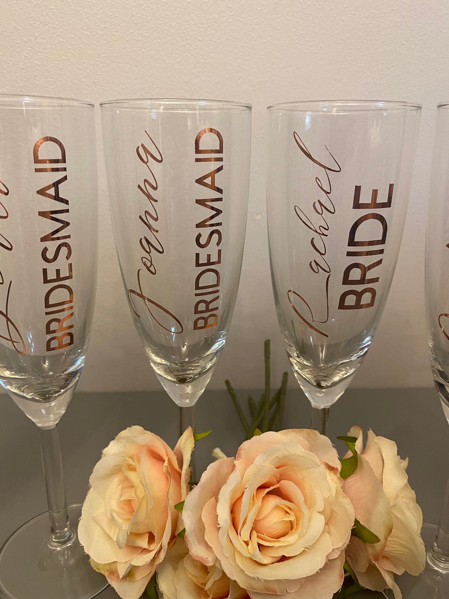 Personalised Champagne glass