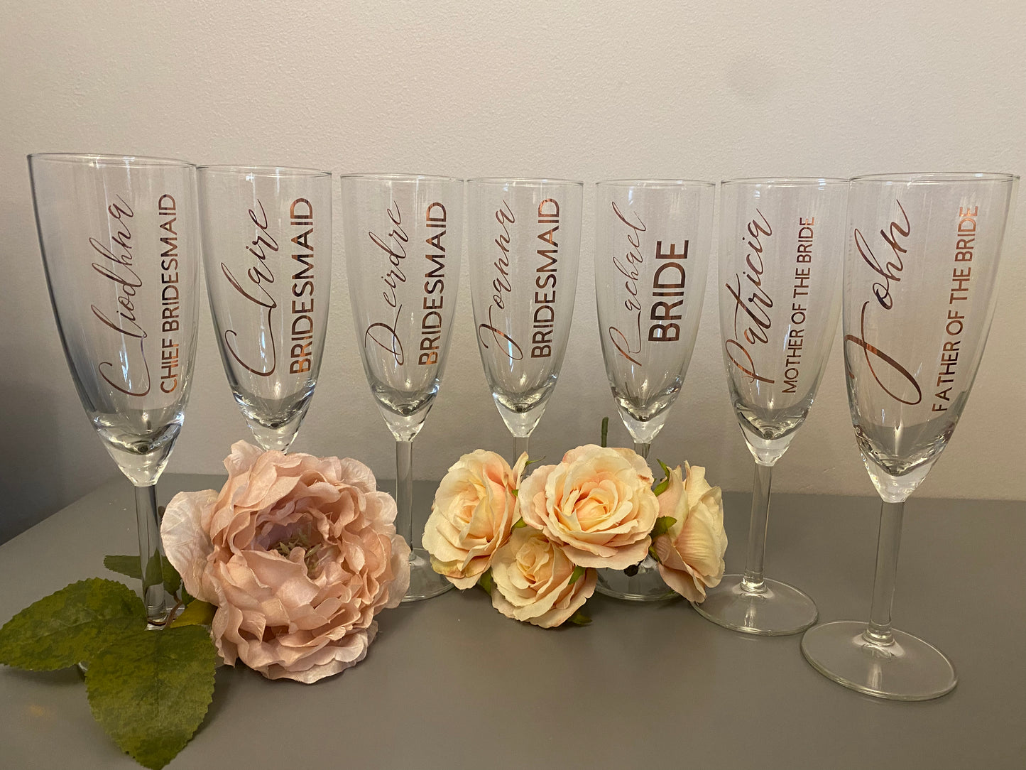 Personalised Champagne glass