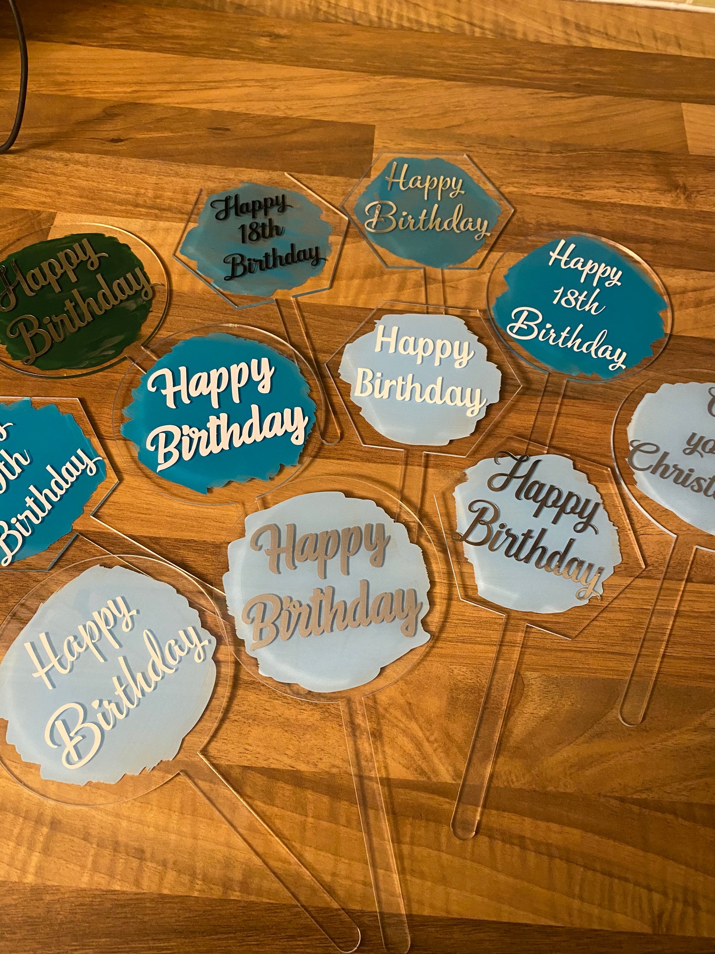 Acrylic cake toppers (boy)