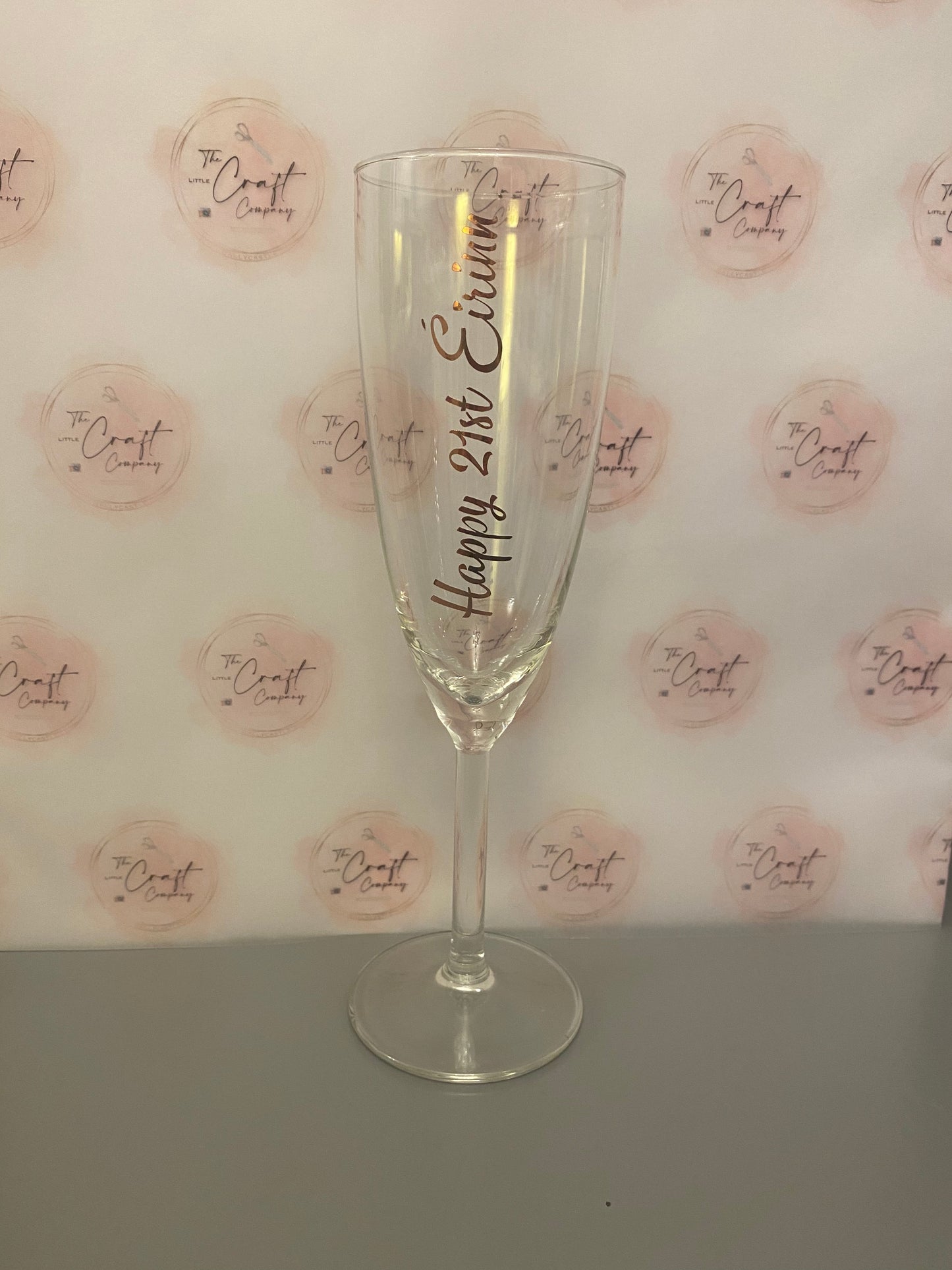 Personalised Champagne glass