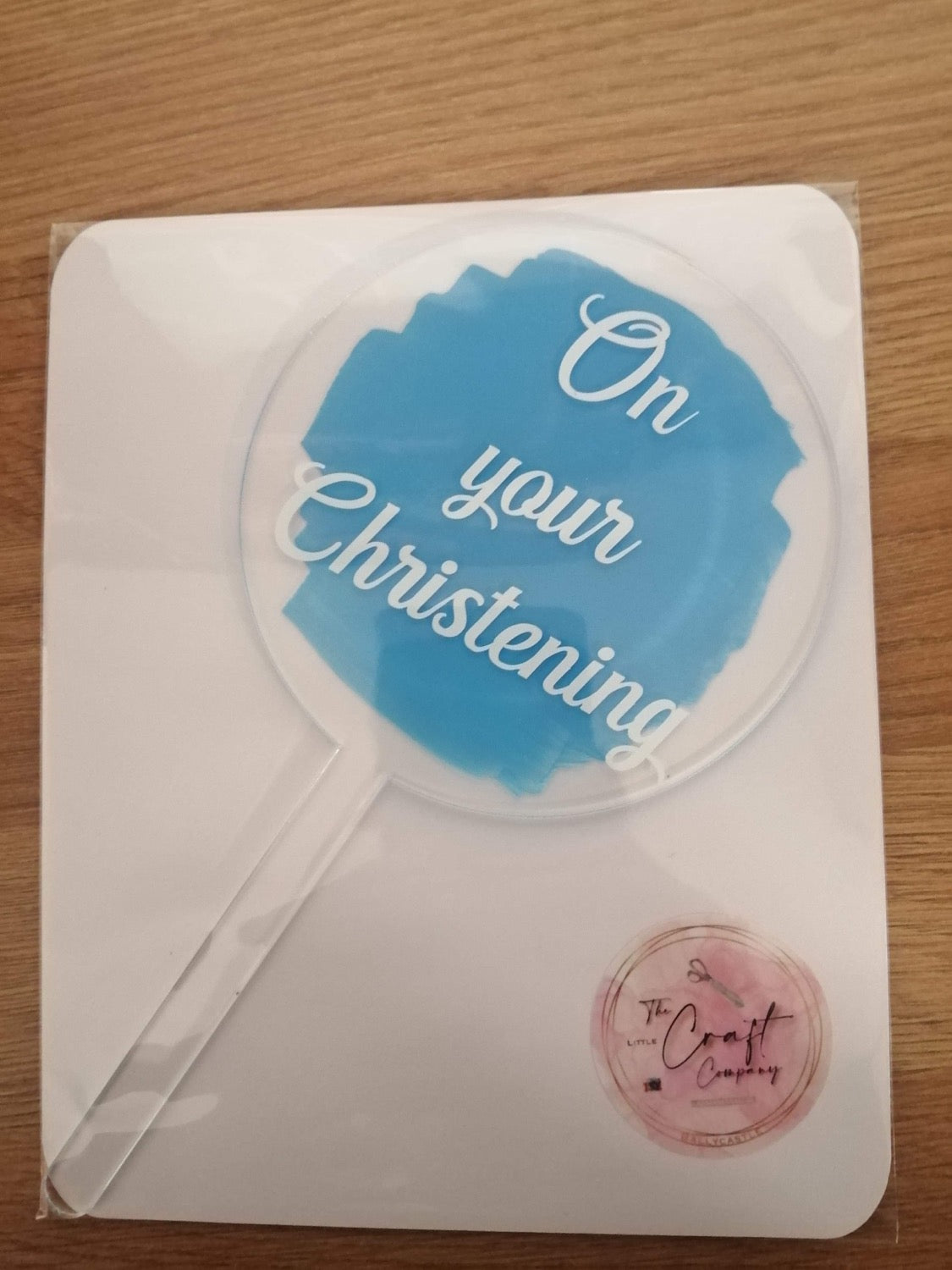 Acrylic cake toppers (boy)