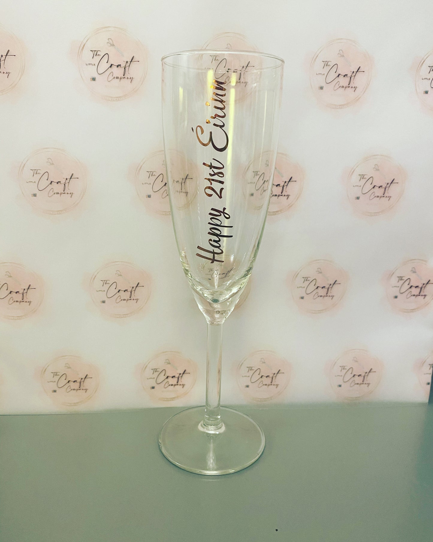 Personalised Champagne glass