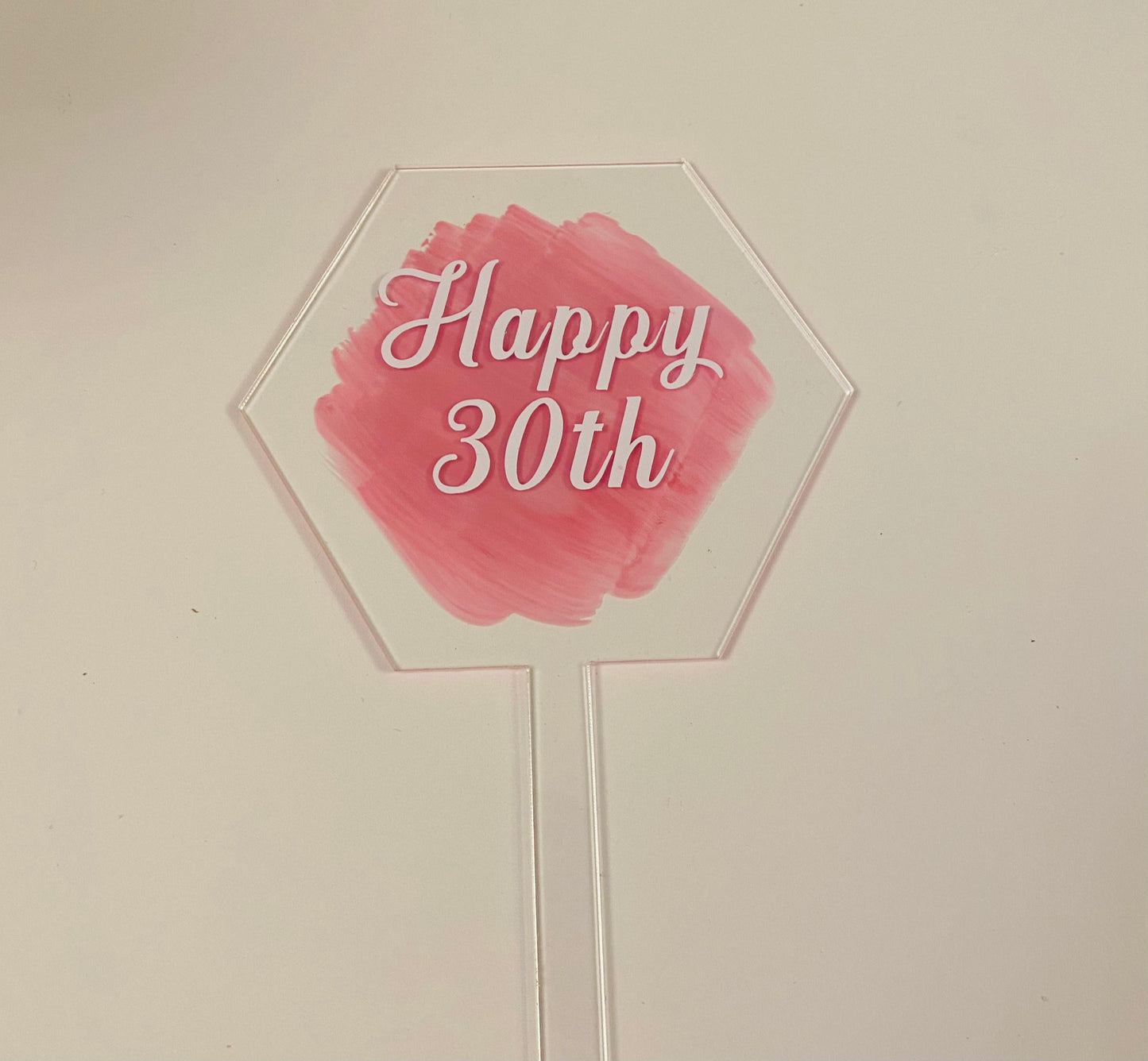 ACRYLIC CAKE TOPPERS