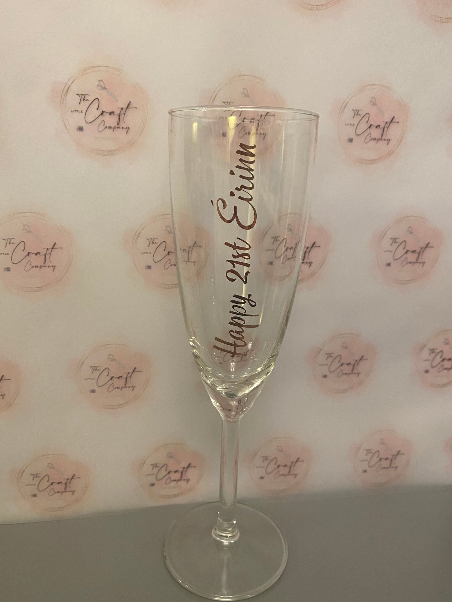 Personalised Champagne glass