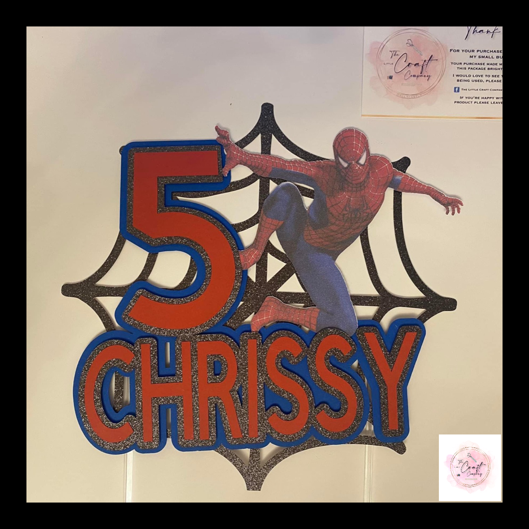 Spiderman cake topper