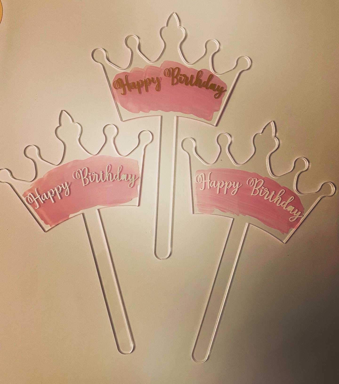 ACRYLIC CAKE TOPPERS